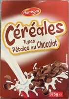 Céréales types pétales au chocolat