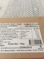 Gâteaux Bretons Individuels Caramel