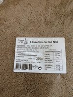 Galettes de ble noir