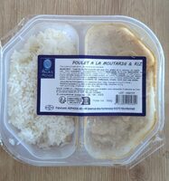Poulet à la moutarde et riz