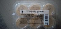 Verrines aux saumon et tzatziki