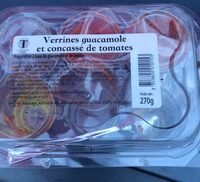 Verrines guacamole et concassé de tomates