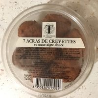 Acras de crevettes et sauce aigre-douce