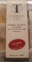 Verrines saumon tzatziki