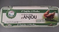 12 oeufs frais d'Anjou
