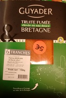 Truite fumée élevée en eau douce Bretagne