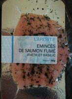 Émincés de saumon fumé aneth et basilic