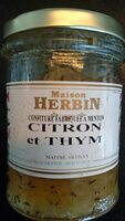 Confiture CITRON et THYM