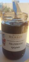 Confiture herbin extra framboise épépinée