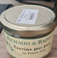 Terrine pur porc au poivre vert