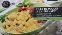 Filet de poulet a la libanaise sauce au yaourt & ses aubergines cuisinées