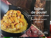 Tajine de poulet abricots et semoule