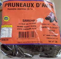 Pruneaux d'agen