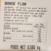 580G Bande Flan 27.5X9.5CM