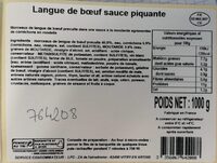 Langue de bœuf sauce piquante