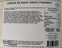 Langue de bœuf sauce piquante