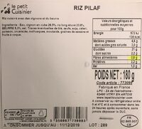 Riz pilaf