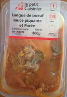 Langue de boeuf sauce piquante et purée