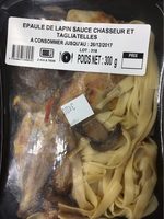 Epaule de lapin chasseur et tagliatelles