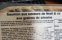 Saumon aux saveurs de noël et riz aux graines de sésame