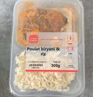 Poulet biryani & riz
