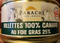 Rillettes 100% canard au foie gras 25%