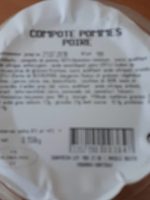 Compote pomme poire