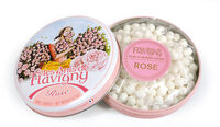 Boite ronde rose