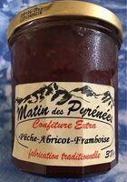 Confiture Pêche Abricot Framboisd