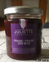 Confiture de fraise-fraise des bois