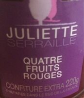 Confiture 4 fruits rouges