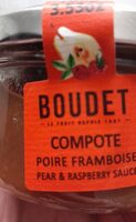 Compote poire framboise