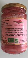 Confiture de frambois bio et allege