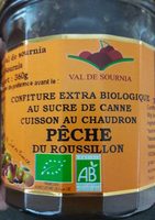 Confiture extra bio peche