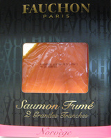 Saumon fumé 2 grandes tranches Norvège Fauchon
