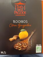 The ROOIBOS CITRON GINGEMBRE 20 SACHETS