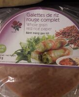 Galette de riz rouge complet