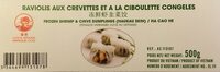 Ravioli aux crevettes et à la ciboulette congelés