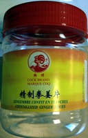 Gingembre confit en tranches