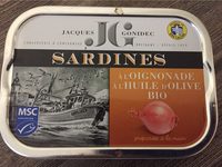 Sardines à l'oignonade à l'huile d'olive