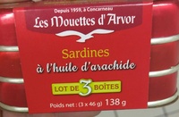 Sardines à l'huile d'arachide