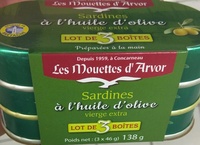 Sardines à l'huile d'olive vierge extra