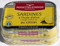 Sardines à l'huile d'olive vierge extra et au citron