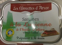 Sardines à la Luzienne à l'huile d'olive vierge extra