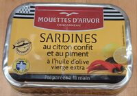 Sardines Au Citron Confit Et Au Piment - Mouettes D'arvor - 1 / 6 - 115 gr