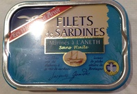 Filets de sardines marinés à l'aneth