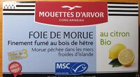 Foie de morue finement fumé au bois de hêtre