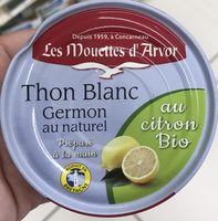 Thon blanc germon au naturel et citron