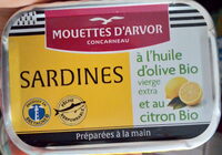 Sardines à l’huile d’olive bio vierge extra et au citron
