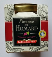 Mousse au Homard aromatisée au Cognac